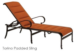 Torino Padded Chaise Lounge